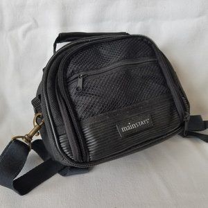 Mainstays Black Camera Bag Strap storage space opens from front